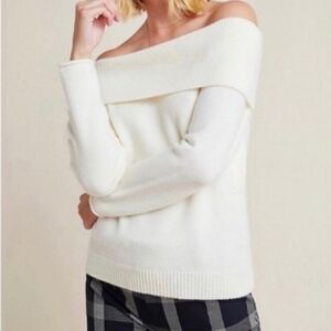 By Anthropologie Shelby Off shoulder Sweater
